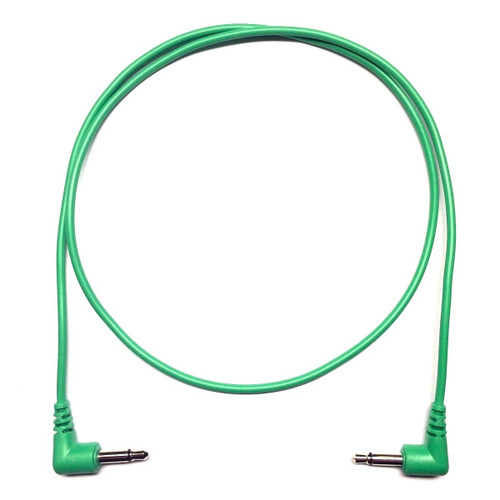 Tendrils Cables Right Angled Eurorack Patch Cable (60cm - Emerald) 6 Pack