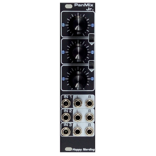 Happy Nerding 4xST Mix Stereo Mixer Eurorack Module (Black) at
