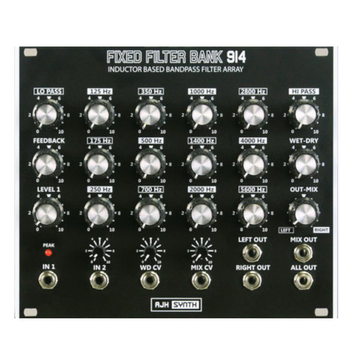 AJH Synth FFB914 Fixed Filter Bank Eurorack Module (Black)