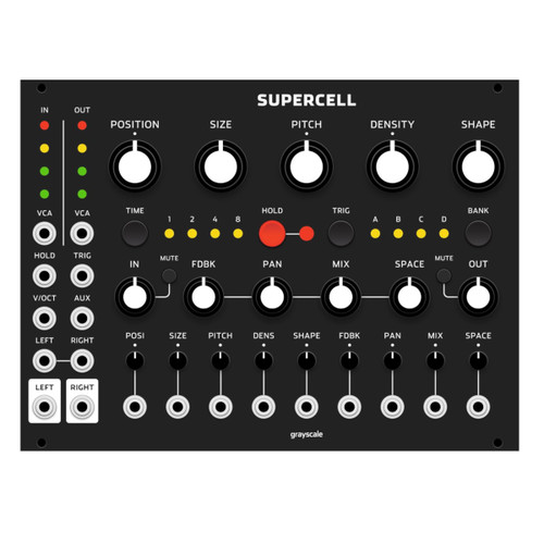 Grayscale Supercell Eurorack Granular Audio Processor Module (Black)