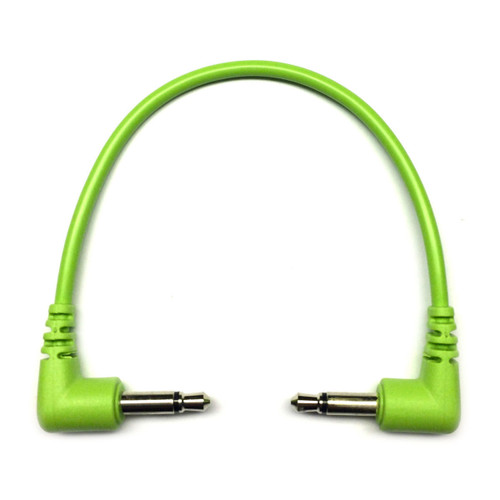 Tendrils Cables Right Angled Eurorack Patch Cable (10cm - Lime) 6 Pack