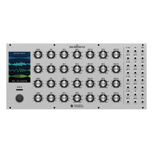 Synthesis Technology E370 Eurorack Quad Morphing VCO Module (Silver)