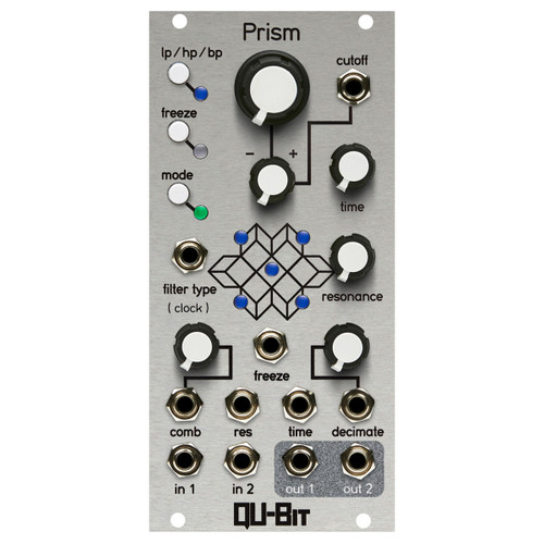 Qu-Bit Electronix Nano Rand V2 Eurorack Random Module (Silver) at