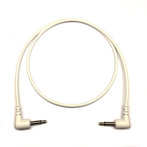 Tendrils Cables Right Angled Eurorack Patch Cable (45cm - White) 6 Pack