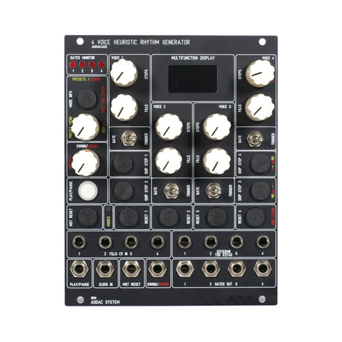 ADDAC 402 Heuristic Rhythm Generator Eurorack Gate Sequencer Module (ADDAC402)