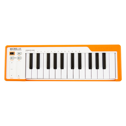 Arturia MicroLab Compact USB MIDI Controller (Orange)