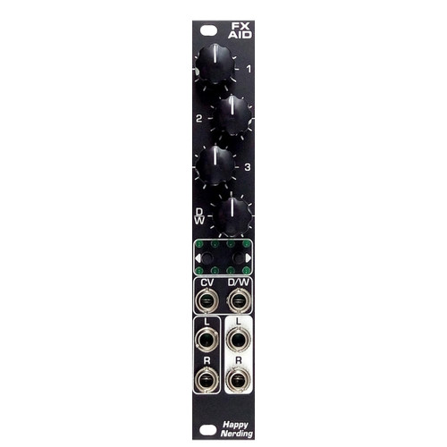 Happy Nerding 4xMUTE Eurorack Mute Module (Silver) - Signal Sounds