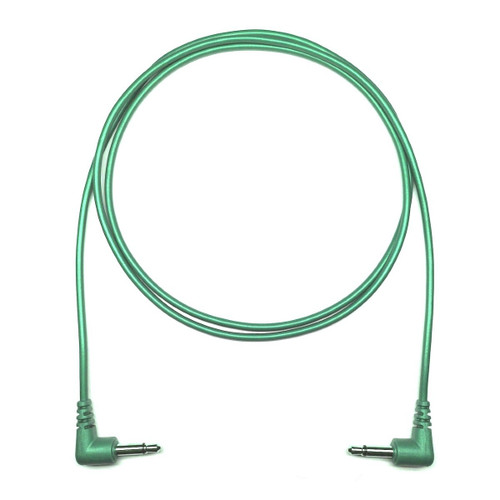 Tendrils Cables Right Angled Eurorack Patch Cable (90cm - Emerald) 6 pack