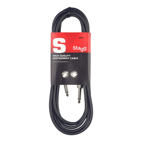 Stagg SGC3 1/4" Jack - 1/4" Jack Instrument Cable (3M)