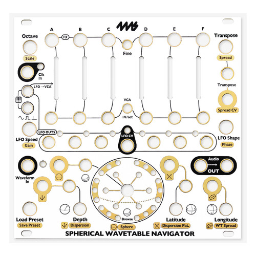 4ms Spherical Wavetable Navigator Eurorack Oscillator Module (SWN