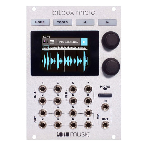 1010 Music BitBox Micro Eurorack Sampler Module (Black) at Signal