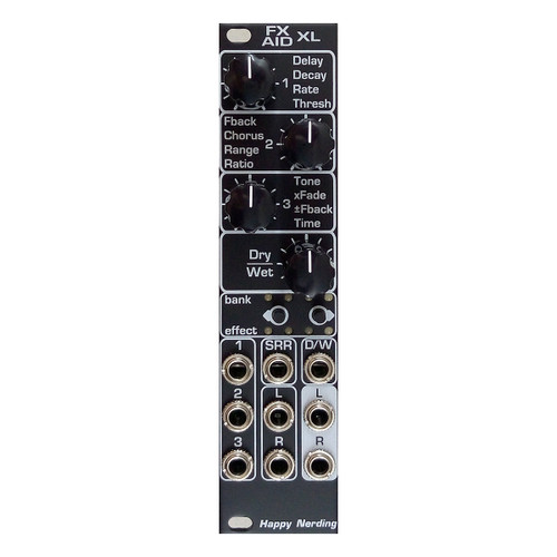 Happy Nerding FX Aid Eurorack Multi-Effects Module (Black 