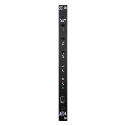 Michigan Synth Works 2HP2CV Eurorack USB MIDI - CV Module (Black