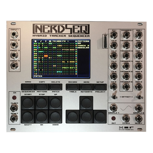 XOR Electronics NerdSeq Eurorack Tracker Sequencer Module (Grey)