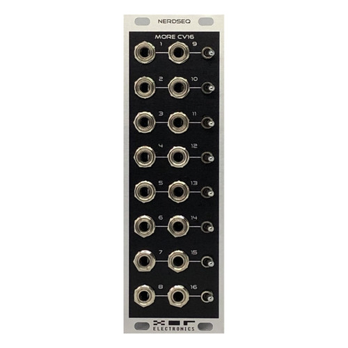 XOR Electronics CV16 Eurorack Expander Module (NerdSeq - Grey/Black)