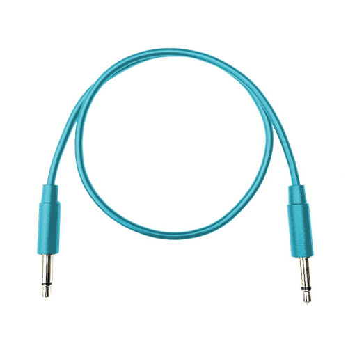 Tendrils Cables Straight Eurorack Patch Cables (10cm Cyan) 6 Pack