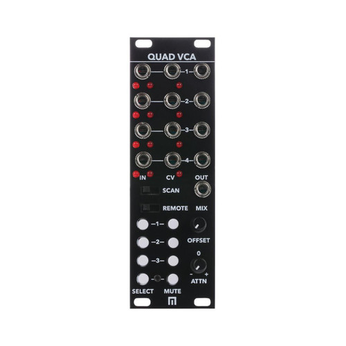 Malekko Quad VCA Eurorack Module (Black)