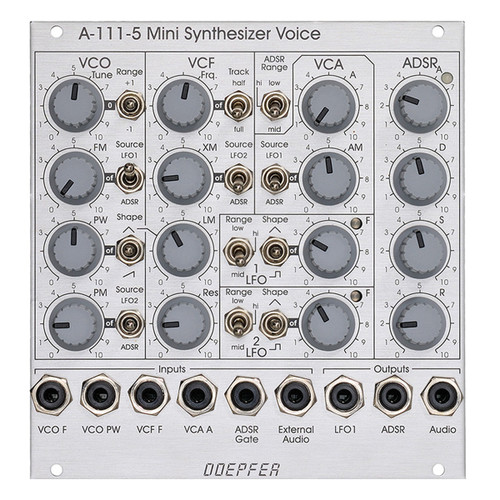 Doepfer A-111-6V Mini Synth Voice Eurorack Module (Vintage Black
