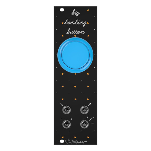 Winterbloom Big Honking Button Eurorack Sample Trigger Module (Black/Blue)