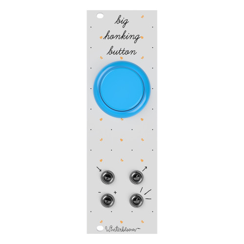 Winterbloom Big Honking Button Eurorack Sample Trigger Module (White/Blue)