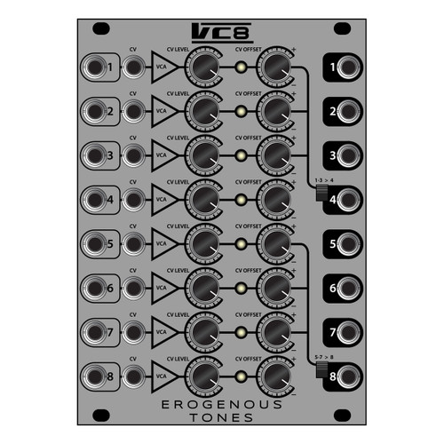 Erogenous Tones LEVIT8 Eurorack Mixer & CV Utility Module at Erogenous Tones LEVIT8 Eurorack Mixer & CV Utility Module at