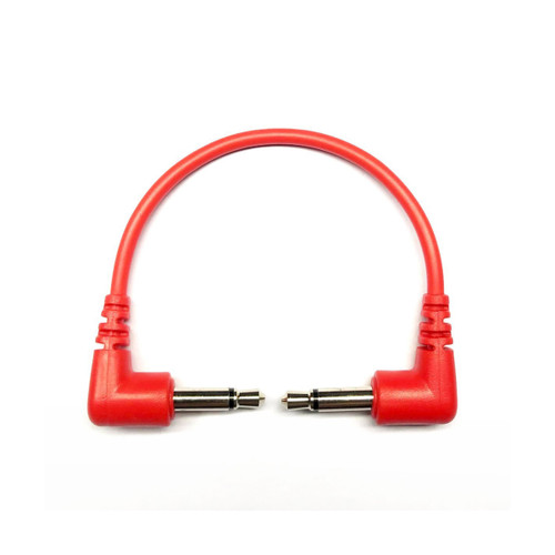 Tendrils Cables Right Angled Eurorack Patch Cable (10cm - Red) 6 pack