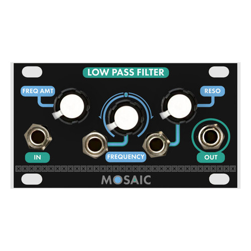 Mosaic Low Pass Filter 1U Eurorack Module (Black)