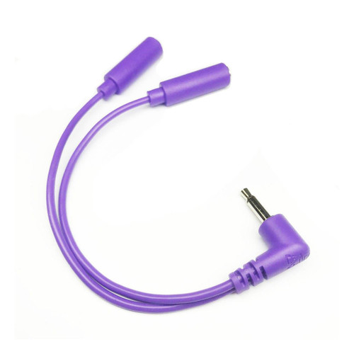 Tendrils Cables Right Angled Eurorack Splitter Cable (Mono - Purple)