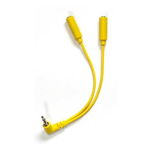 Tendrils Cables Right Angled Eurorack Splitter Cable (Stereo - Yellow)