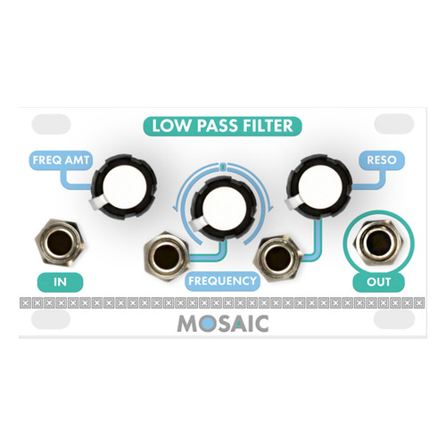 Mosaic Low Pass Filter 1U Eurorack Module (White)