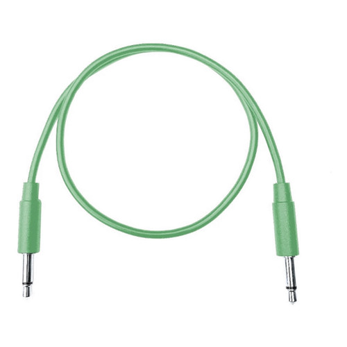 Tendrils Cables Straight Eurorack Patch Cables (10cm Emerald) 6 Pack