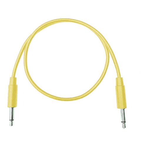 Tendrils Cables Straight Eurorack Patch Cables (20cm Yellow) 6 Pack