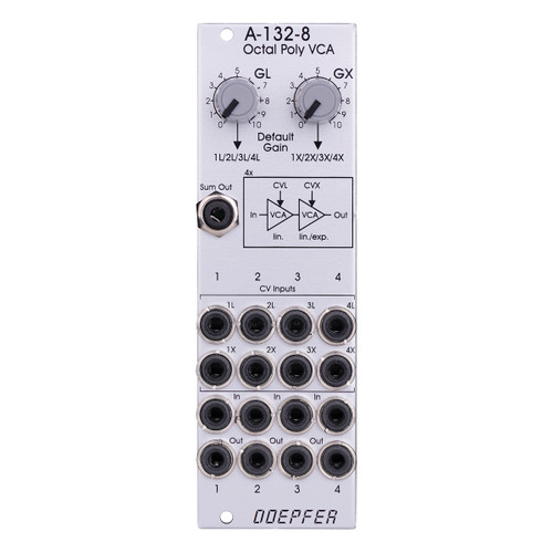 Doepfer A-132-8 Octal Poly VCA Eurorack Module