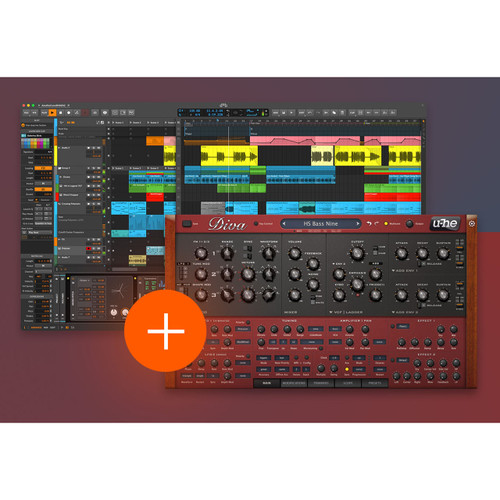 Bitwig Studio 6 Audio & MIDI Recording Software (Download Version) + FREE u-he Diva