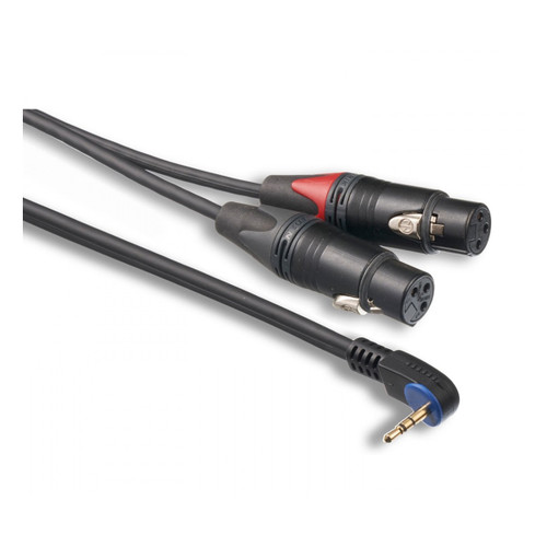Mogami 3.5mm TRS Minijack to 2 x XLR Socket Cable - 1M (3.5S-31060-2XF-1)