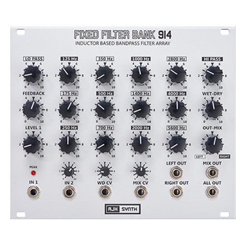 AJH Synth FFB914 Fixed Filter Bank Eurorack Module (Silver)