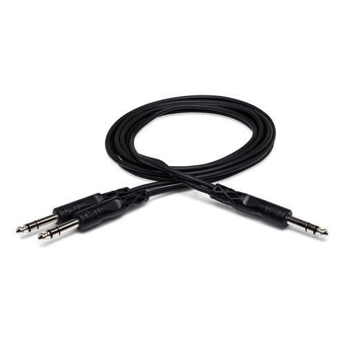 Hosa CYS-105 Y Cable - 1/4" TRS Jack to 2 x 1/4" TRS Jack (1.5M)