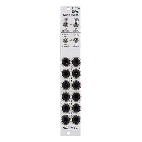 Doepfer A-182-2 Quad Switches Eurorack Module (Slim)