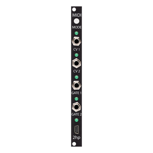 2hp MIDI Eurorack MIDI Interface Module (Black)