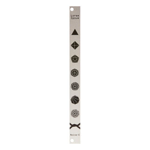 Noise Engineering Lorem Ipsum Eurorack Blank Panel (Silver - 2hp)