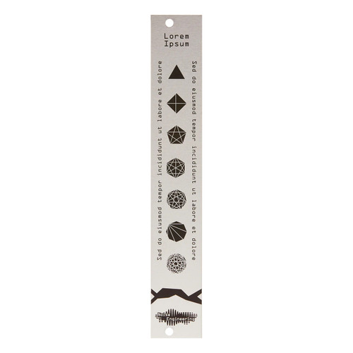 Noise Engineering Lorem Ipsum Eurorack Blank Panel (Silver - 4hp)