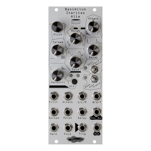 Noise Engineering Basimilus Iteritas Alia Eurorack Drum Synth Module (Silver)