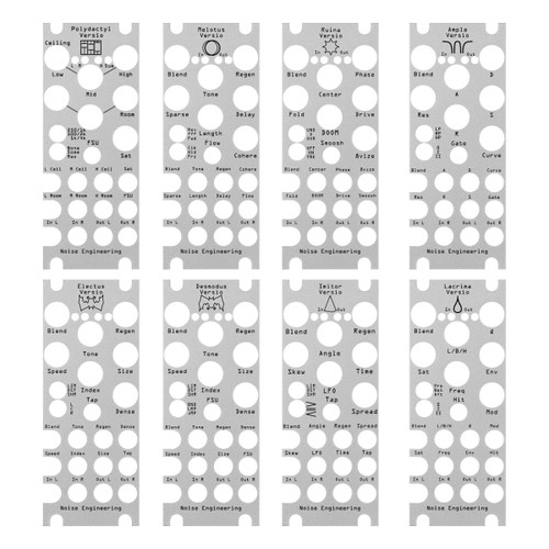 Noise Engineering Front Panel Overlay Pack - Versio (Silver)