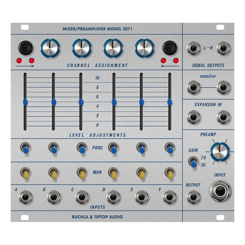 TipTop Audio 207t Mixer/Preamp Eurorack Module (Buchla)