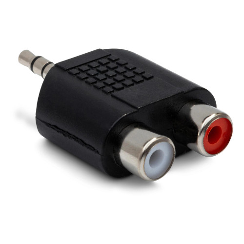 Hosa GRM-193 adaptor - Dual RCA to 3.5 mm TRS
