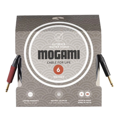 Mogami Ultimate Guitar Cable Straight Jacks - 6M (J2S-33680-J2-6)