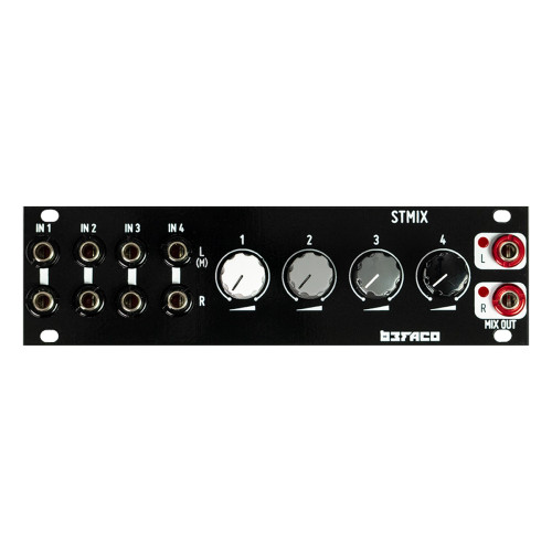 Intellijel Aux Mix 1U Eurorack Stereo Mixer Module at Signal Sounds