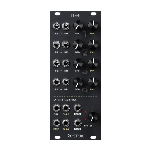 Vostok Instruments Hive Eurorack Stereo Mixer Module Vostok Instruments Hive Eurorack Stereo Mixer Module