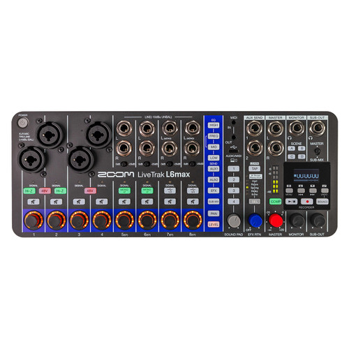 Zoom LiveTrak L6 Mixer & Digital Audio Recorder at Signal Sounds