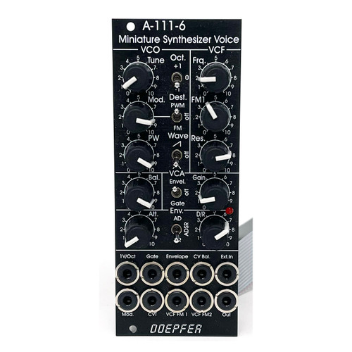 Doepfer A-111-6V Mini Synth Voice Eurorack Module (Vintage Black) (Pre-owned)